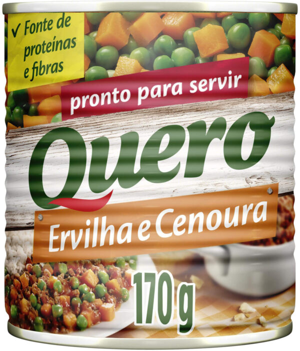 ERVILHA E CENOURA QUERO LATAS 24X170GRS