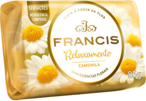 SABONETE FRANCIS SUAVE 12X85G FLOR DE ACACIA/AMARELO