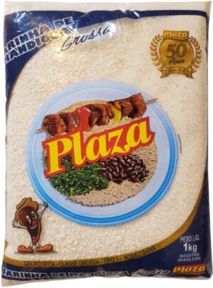 FARINHA MANDIOCA PLAZA GROSSA 10X1KG